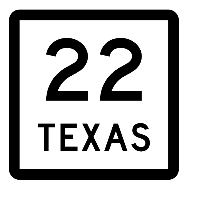 Texas State Highway 22 Sticker Decal R2276 Highway Sign - Winter Park Products