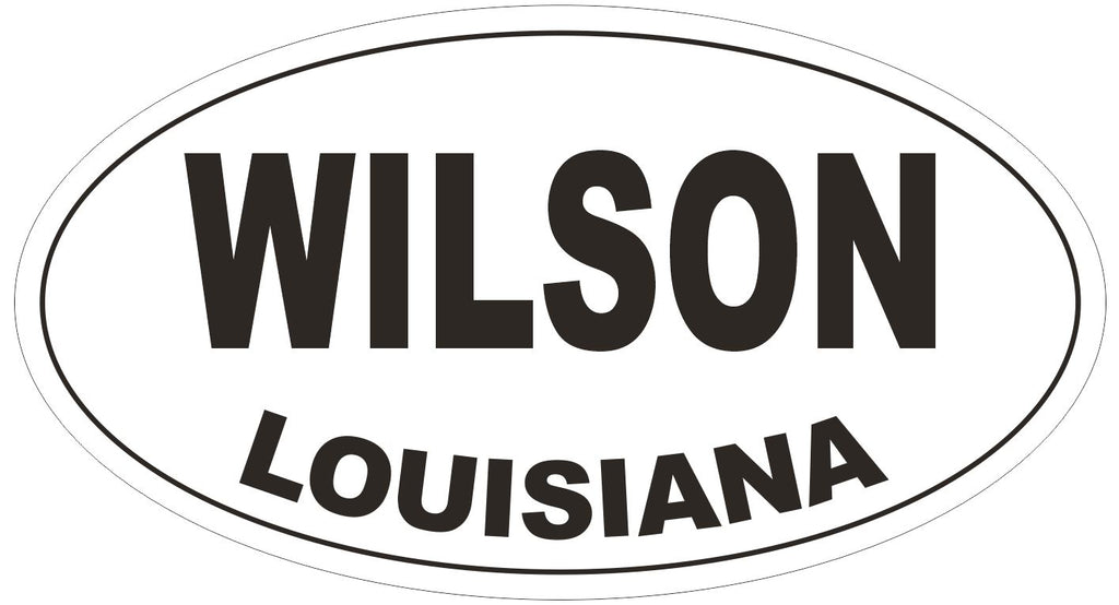 Wilson Louisiana Oval Bumper Sticker or Helmet Sticker D3882