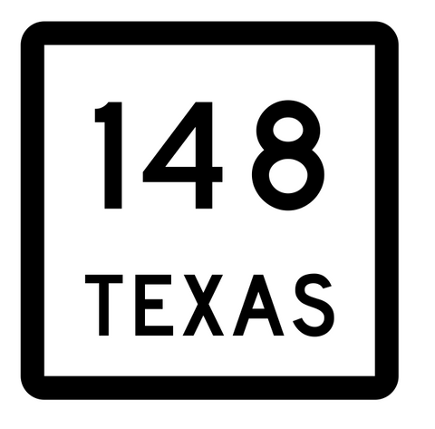 Texas State Highway 148 Sticker Decal R2447 Highway Sign - Winter Park Products