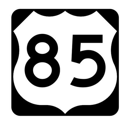 US Route 85 Sticker R1945 Highway Sign Road Sign - Winter Park Products