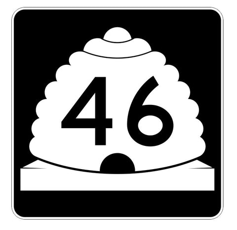 Utah State Highway 46 Sticker Decal R5387 Highway Route Sign