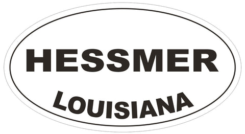 Hessmer Louisiana Oval Bumper Sticker or Helmet Sticker D3941