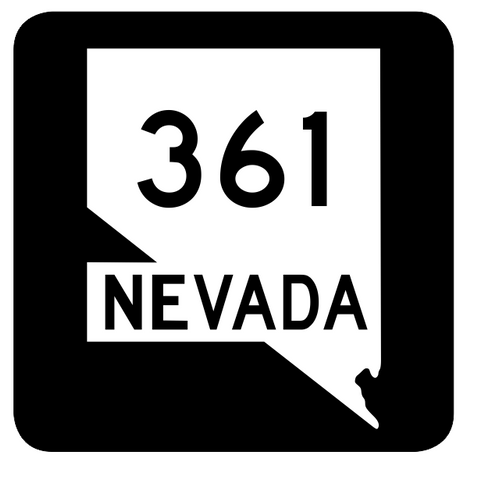 Nevada State Route 361 Sticker R3043 Highway Sign Road Sign