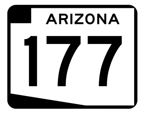 Arizona State Route 177 Sticker R2738 Highway Sign Road Sign
