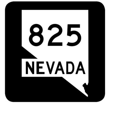 Nevada State Route 825 Sticker R3154 Highway Sign Road Sign