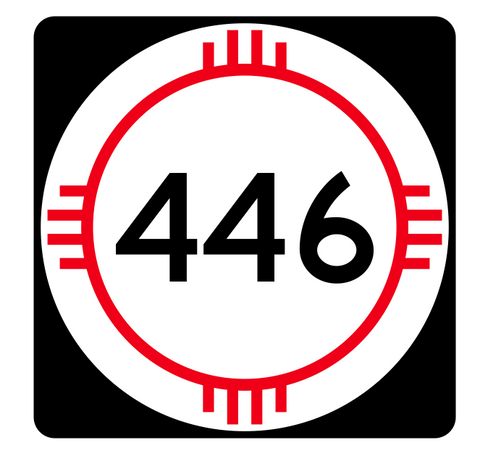 New Mexico State Road 446 Sticker R4185 Highway Sign Road Sign Decal