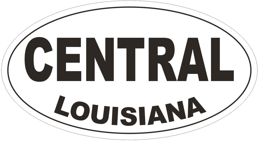 Central Louisiana Oval Bumper Sticker or Helmet Sticker D3797
