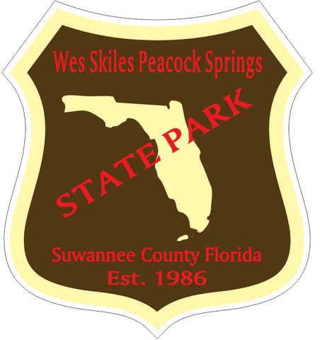 Wes Skiles Peacock Springs Florida State Park Sticker R6808