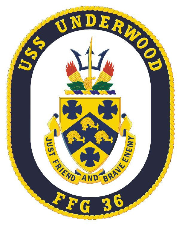 USS Underwood Sticker Military Armed Forces Navy Decal M198 - Winter Park Products