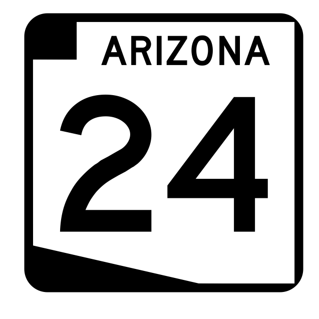 Arizona State Route 24 Sticker R2702 Highway Sign Road Sign