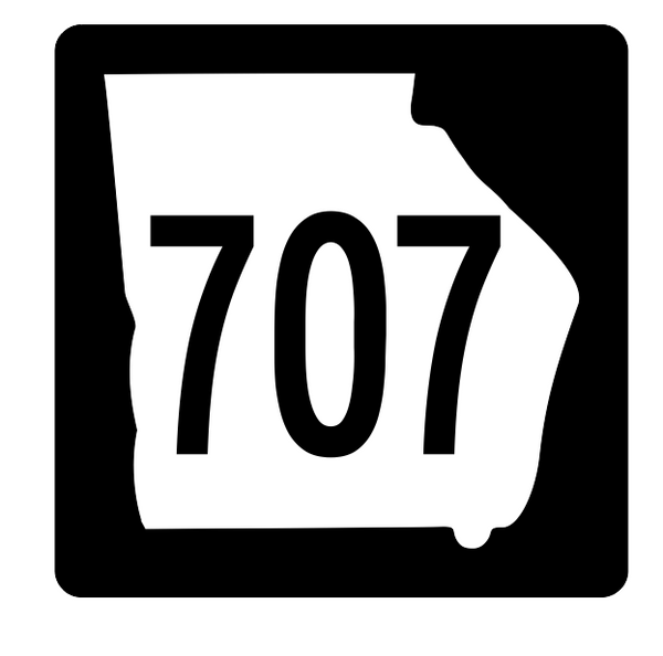 Georgia State Route 707 Sticker R4060 Highway Sign Road Sign Decal ...
