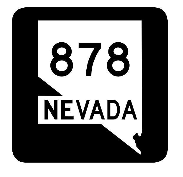 Nevada State Route 878 Sticker R3166 Highway Sign Road Sign