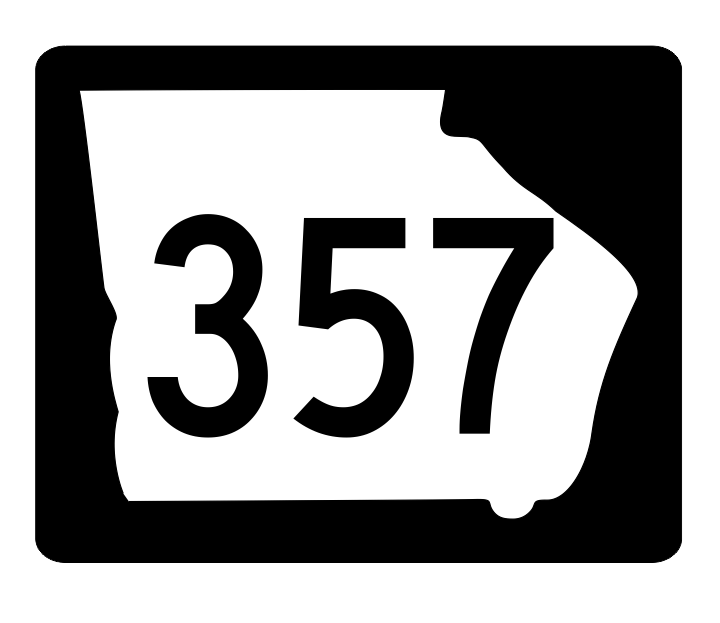 Georgia State Route 357 Sticker R4020 Highway Sign Road Sign Decal