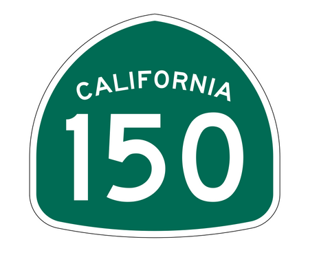 California State Route 150 Sticker Decal R1221 Highway Sign - Winter Park Products