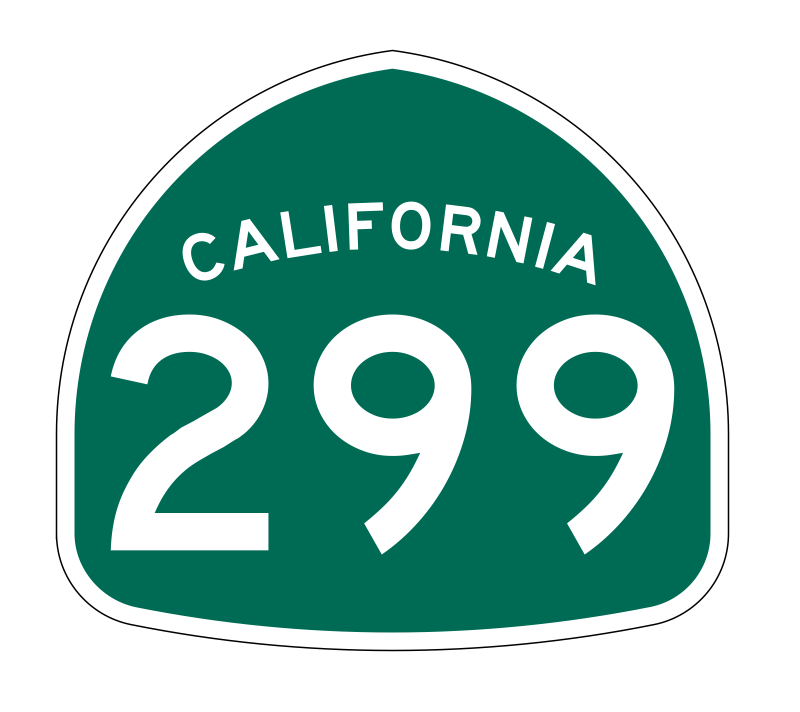 California State Route 299 Sticker Decal R1326 Highway Sign - Winter Park Products