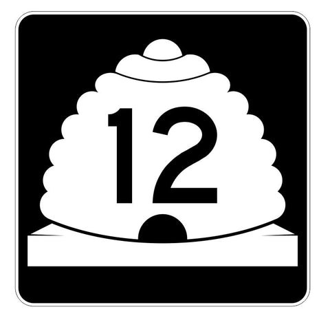 Utah State Highway 12 Sticker Decal R5359 Highway Route Sign