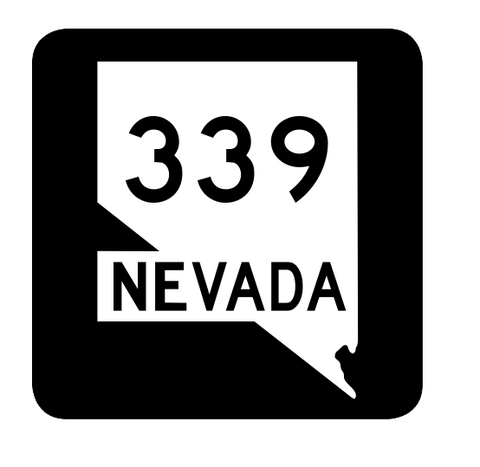 Nevada State Route 339 Sticker R3037 Highway Sign Road Sign