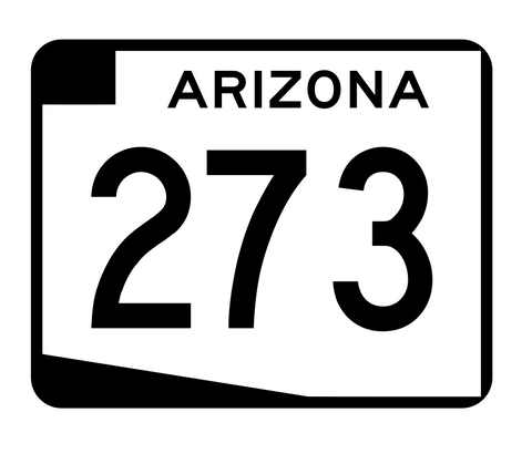 Arizona State Route 273 Sticker R2754 Highway Sign Road Sign