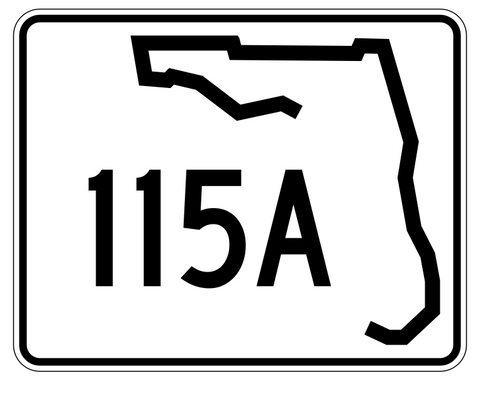 Florida State Road 115A Sticker Decal R1440 Highway Sign - Winter Park Products