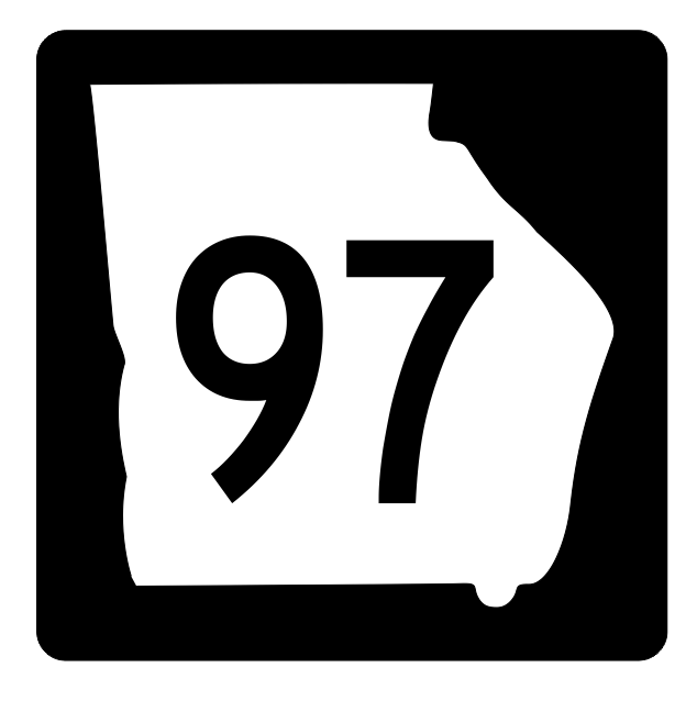 Georgia State Route 97 Sticker R3640 Highway Sign