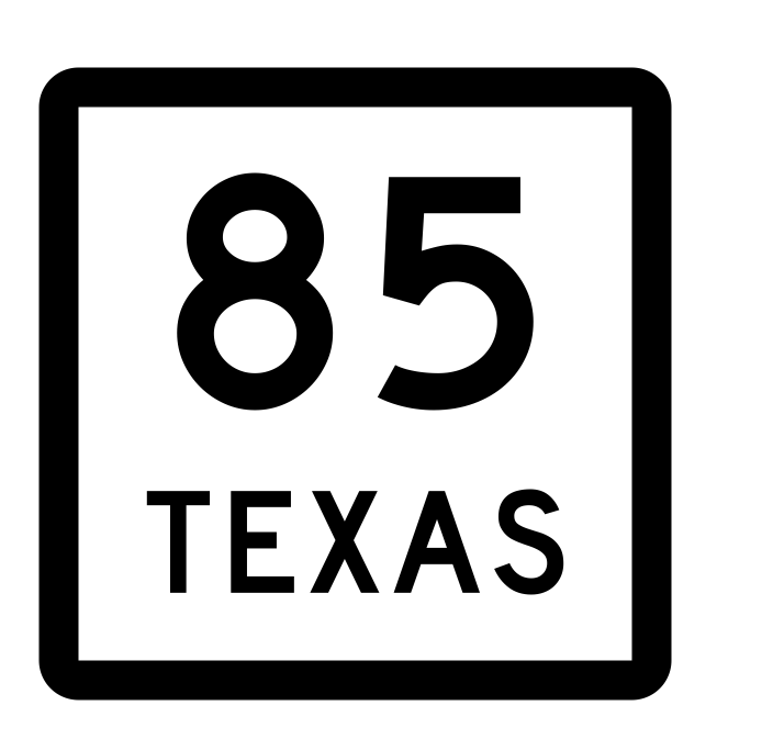Texas State Highway 85 Sticker Decal R2386 Highway Sign - Winter Park Products