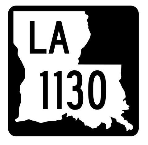 Louisiana State Highway 1130 Sticker Decal R6369 Highway Route Sign