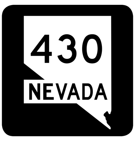 Nevada State Route 430 Sticker R3063 Highway Sign Road Sign
