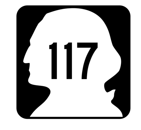 Washington State Route 117 Sticker R2819 Highway Sign Road Sign