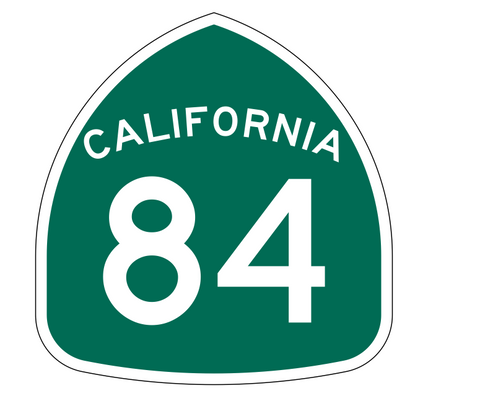 California State Route 84 Sticker Decal R1168 Highway Sign - Winter Park Products