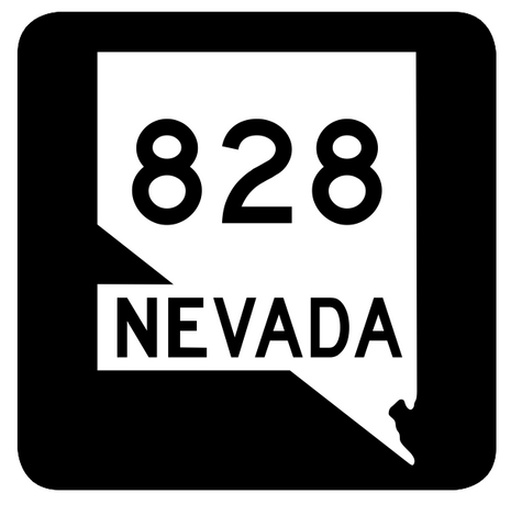 Nevada State Route 828 Sticker R3156 Highway Sign Road Sign