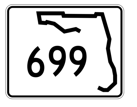Florida State Road 699 Sticker Decal R1673 Highway Sign - Winter Park Products