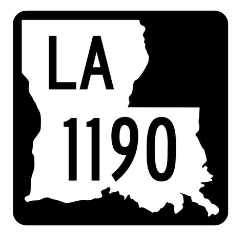 Louisiana State Highway 1190 Sticker Decal R6417 Highway Route Sign