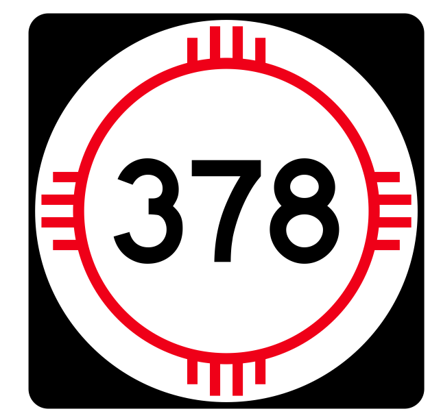New Mexico State Road 378 Sticker R4178 Highway Sign Road Sign Decal