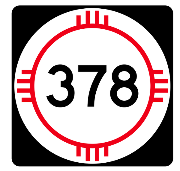 New Mexico State Road 378 Sticker R4178 Highway Sign Road Sign Decal ...
