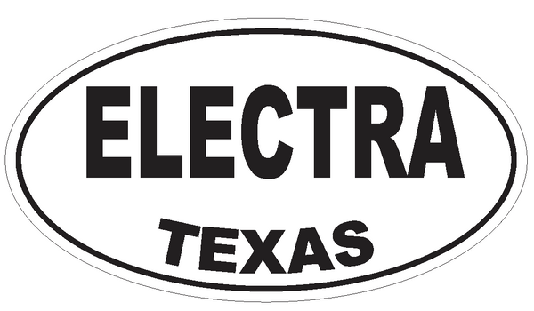Electra Texas Oval Bumper Sticker or Helmet Sticker D3365 Euro Oval ...