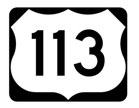 US Route 113 Sticker R1959 Highway Sign Road Sign - Winter Park Products