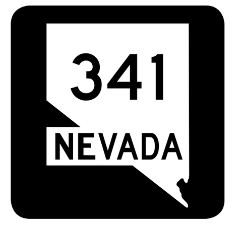 Nevada State Route 341 Sticker R3039 Highway Sign Road Sign