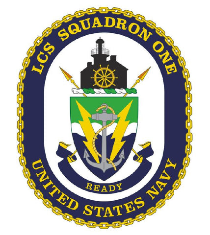 LCS Squadron One Sticker Military Armed Forces Navy Decal M267 - Winter Park Products