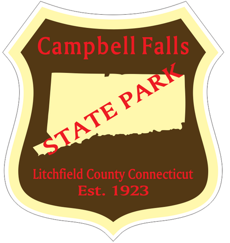 Campbell Falls Connecticut State Park Sticker R6869