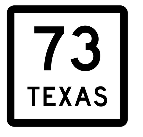 Texas State Highway 73 Sticker Decal R2374 Highway Sign - Winter Park Products