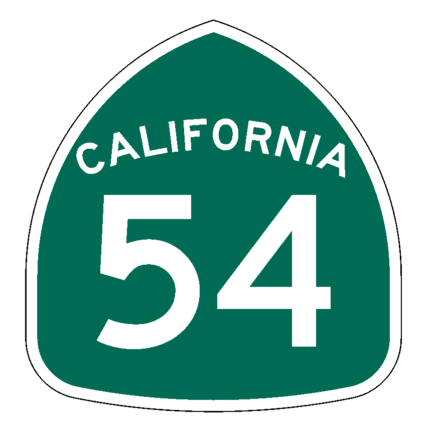California State Route 54 Sticker Decal R1007 Highway Sign Road Sign - Winter Park Products