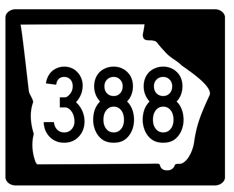 Georgia State Route 388 Sticker R4048 Highway Sign Road Sign Decal