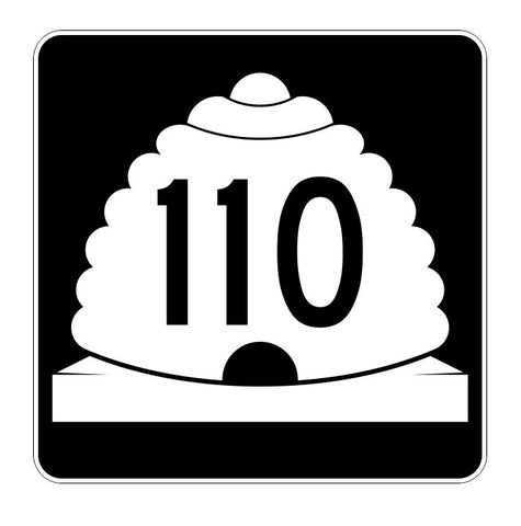 Utah State Highway 110 Sticker Decal R5436 Highway Route Sign