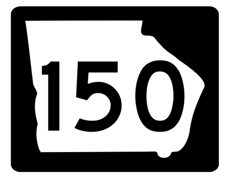 Georgia State Route 150 Sticker R3816 Highway Sign