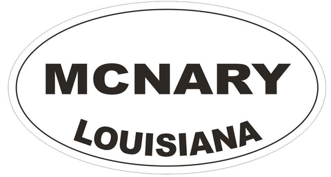 McNary Louisiana Oval Bumper Sticker or Helmet Sticker D3963