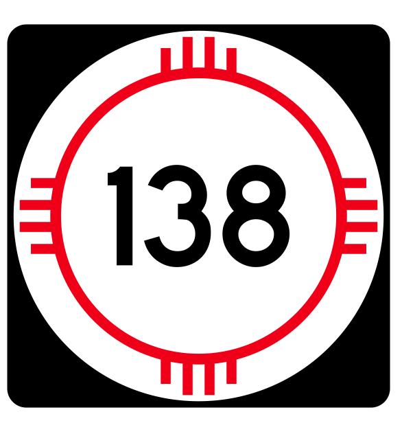 New Mexico State Road 138 Sticker R4149 Highway Sign Road Sign Decal