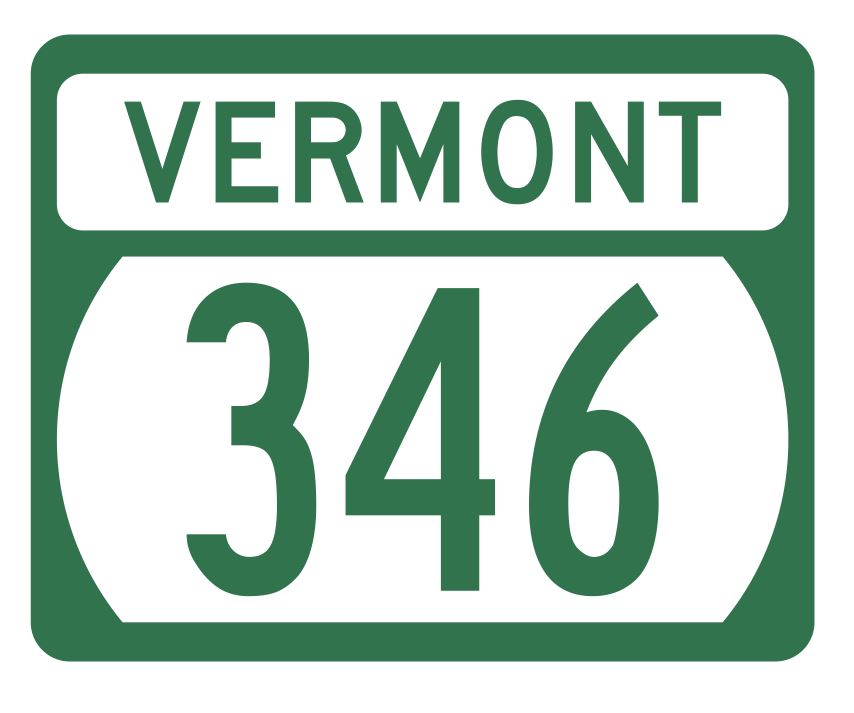 Vermont State Highway 346 Sticker Decal R5352 Highway Route Sign