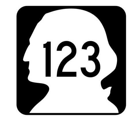 Washington State Route 123 Sticker R2823 Highway Sign Road Sign