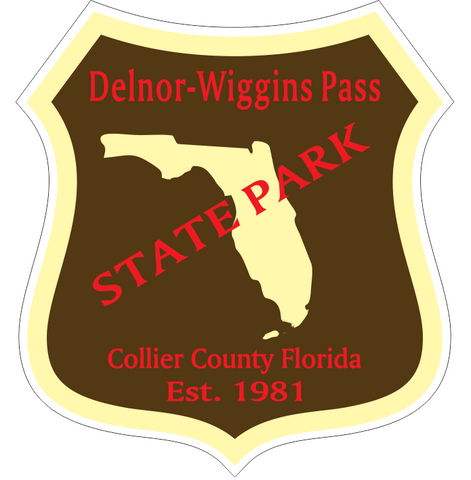 Delnor-Wiggins Pass Florida State Park Sticker R6712