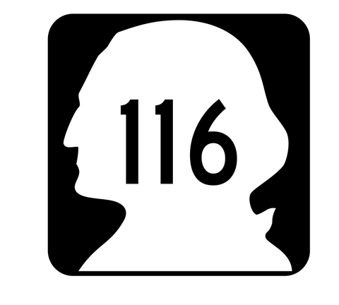 Washington State Route 116 Sticker R2818 Highway Sign Road Sign